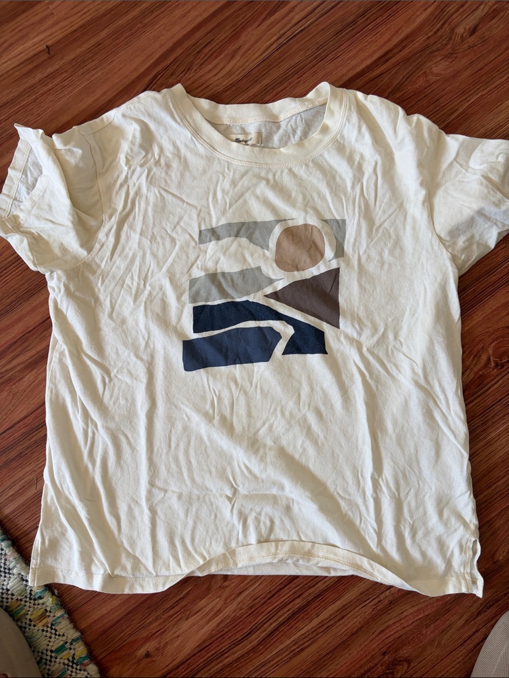 Madewell Cream Short Sleeve Tee